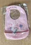 Babete impermeavel para Bebé Rosa