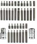 ZESTAW TORX HEX SPLINE BITY Walizka Bitów Klucze 40 EL Metal
