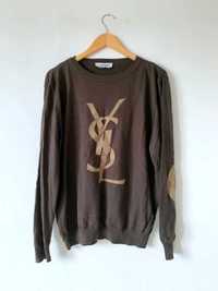 Brązowy sweter Yves Saint Laurent