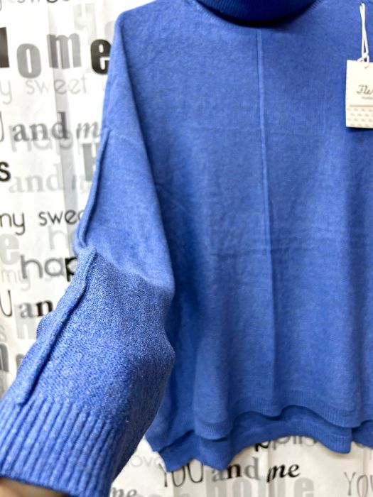 Свитер оверсайз, с горлом, свободный крой. 42-50 р.