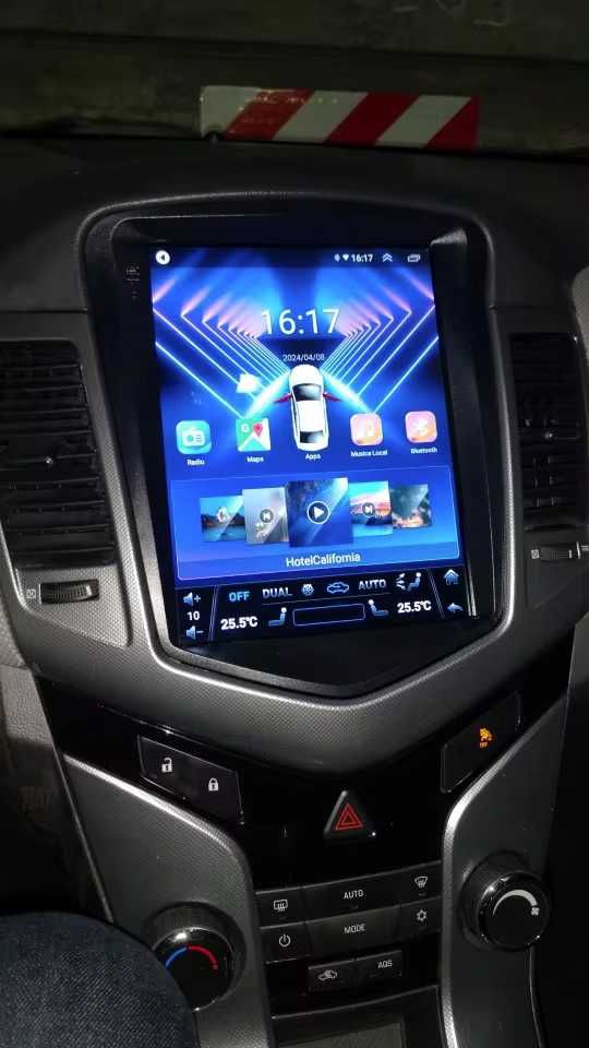 Radio 2din Android Chevrolet Cruze 2008/2014 Tesla gps wifi PROM