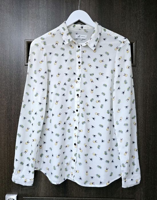 Reserved śliczna lejaca koszula z nadrukiem L