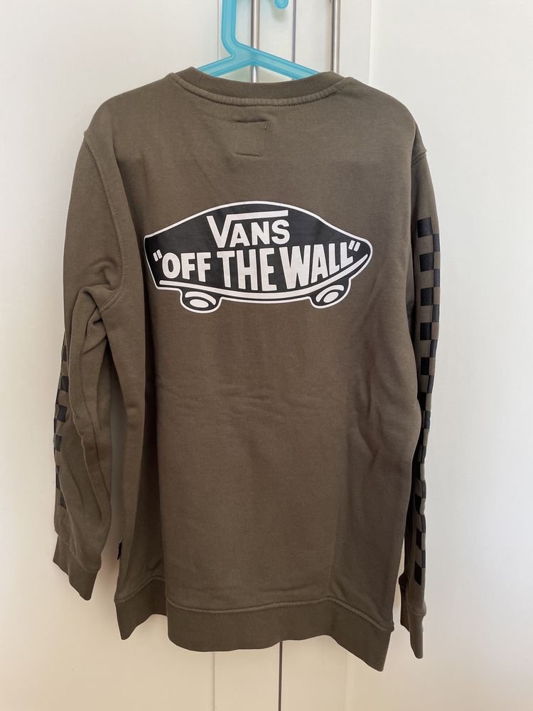 Swearshirt VANS, na cor verde, tamanho M, de criança