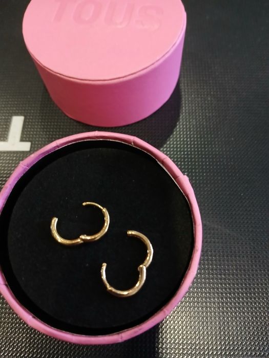 Argolas prata rosa TOUS