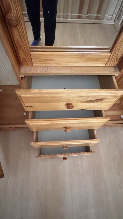 Szafa z litego drewna sosnowa 200 x 153 x 59