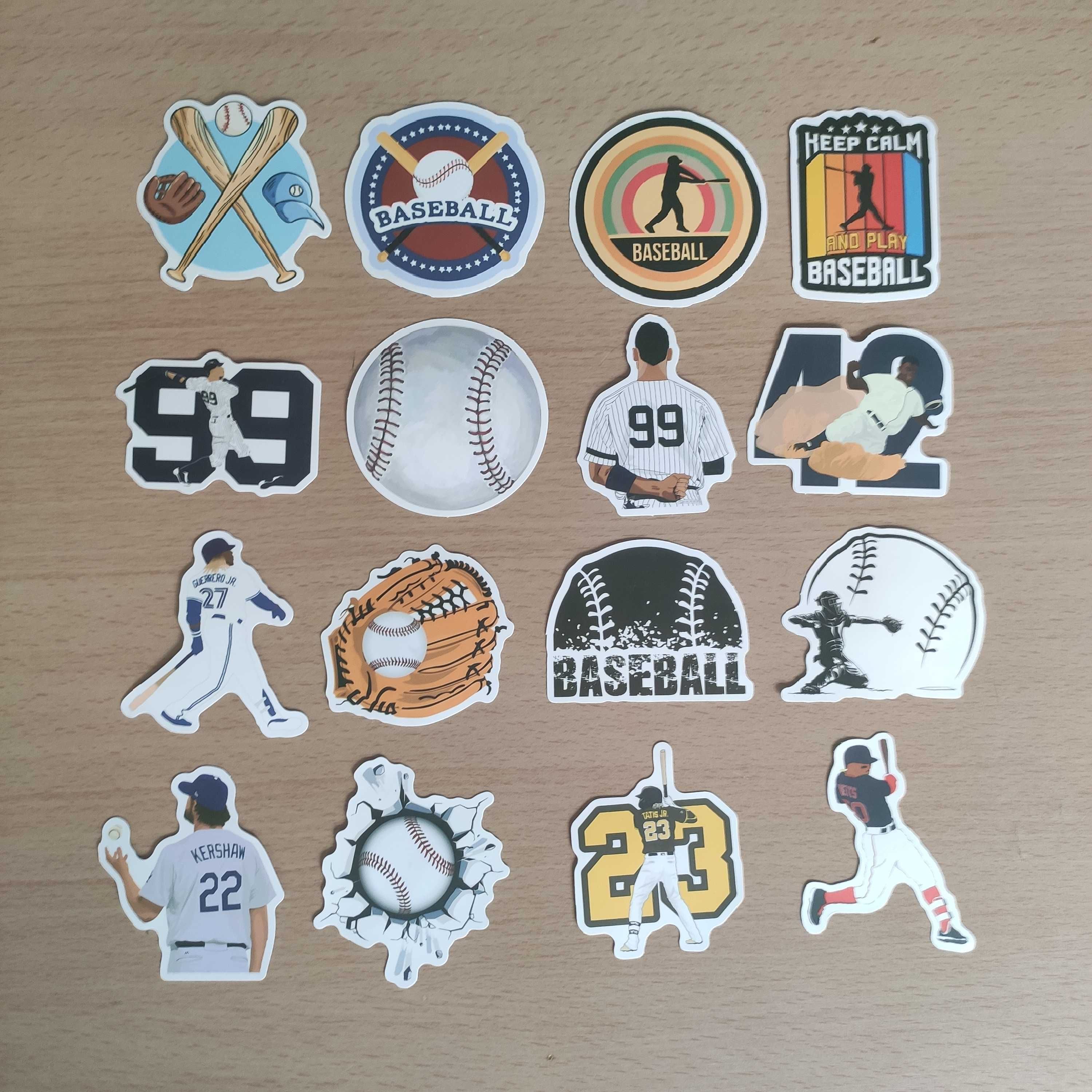 50 Stickers Autocolantes Baseball