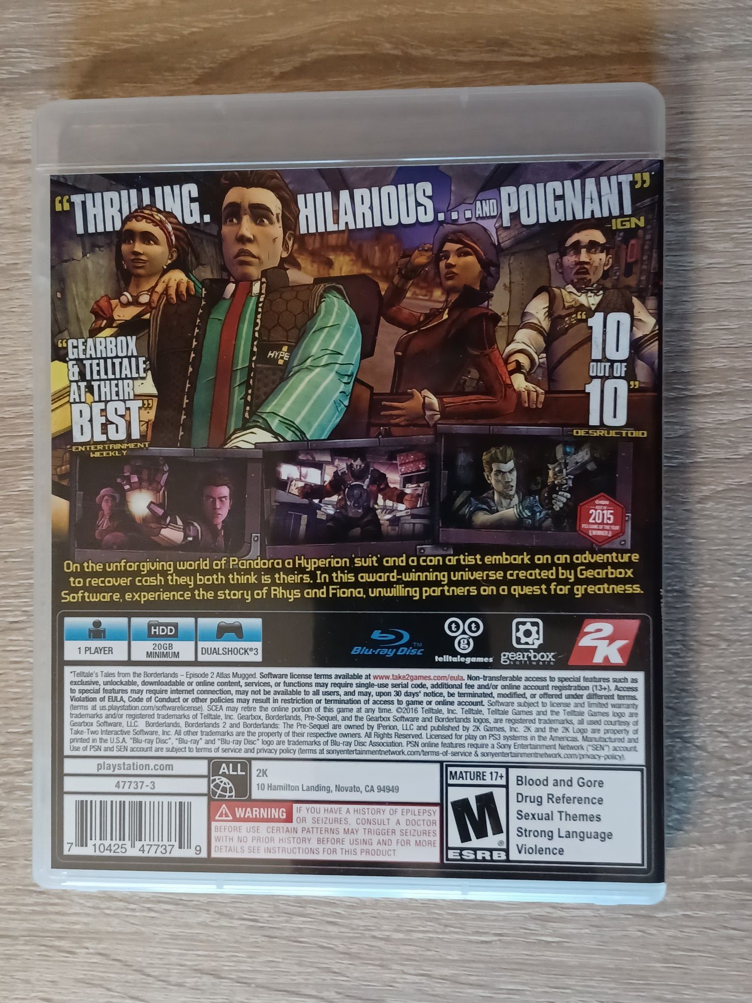 Gra na PS3 Tales from the Borderlands US unikat stan idealny