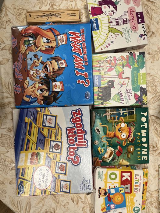 Zestaw 7 gier planszowych dla małych dzieci