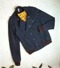 шикарна джинсова плотна куртка на кнопках, розмір 42 - 44