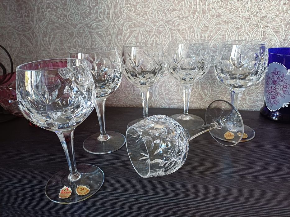 Фужери Келихи Nachtmann Pb24% .Germany.Вінтаж.