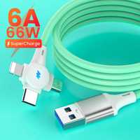 Универсальный кабель для зарядки 3 в 1 Micro USB Type-C Lightning 400