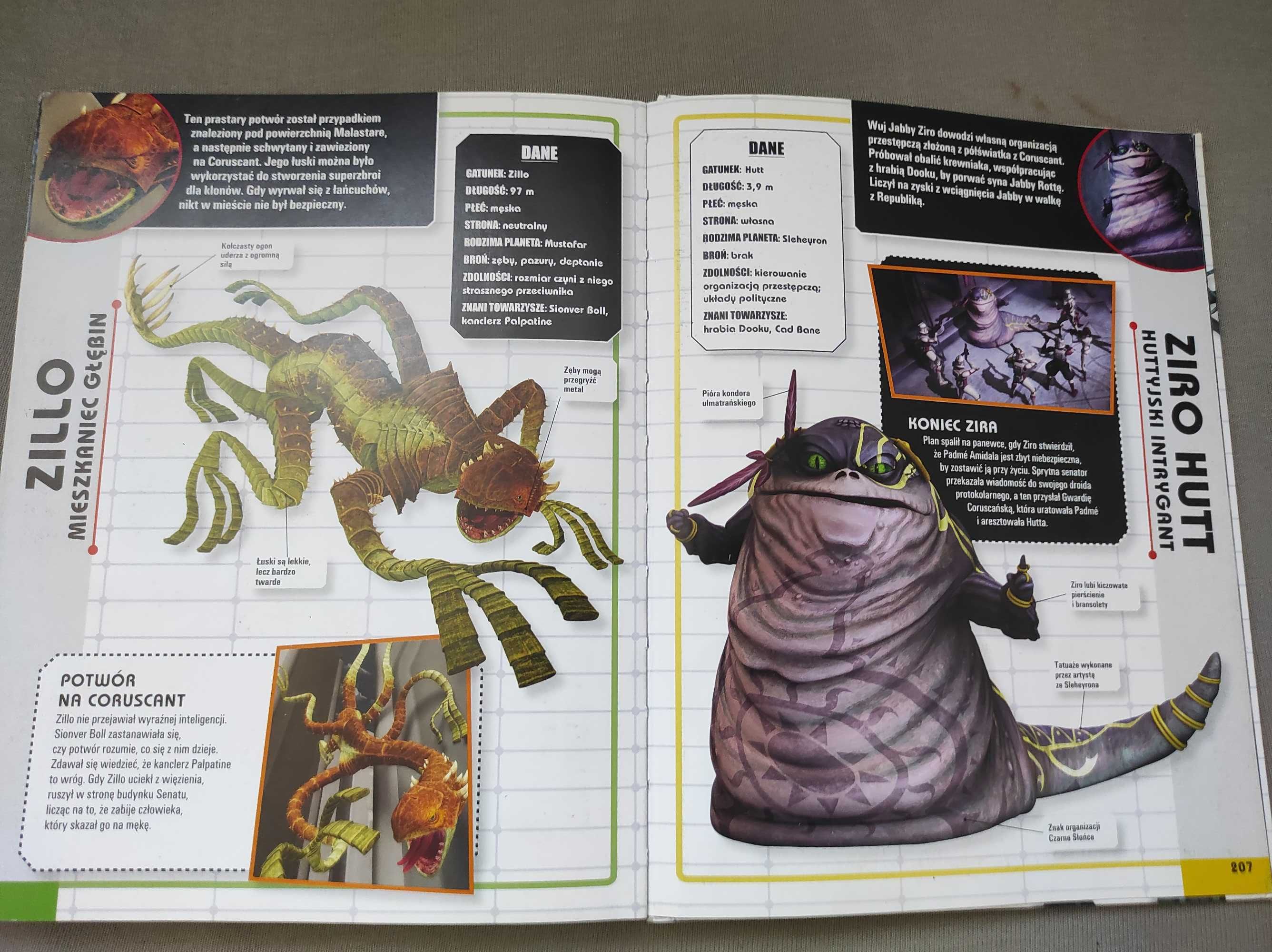 Star Wars The Clone Wars Encyklopedia postaci, piękna, barwna, tabele