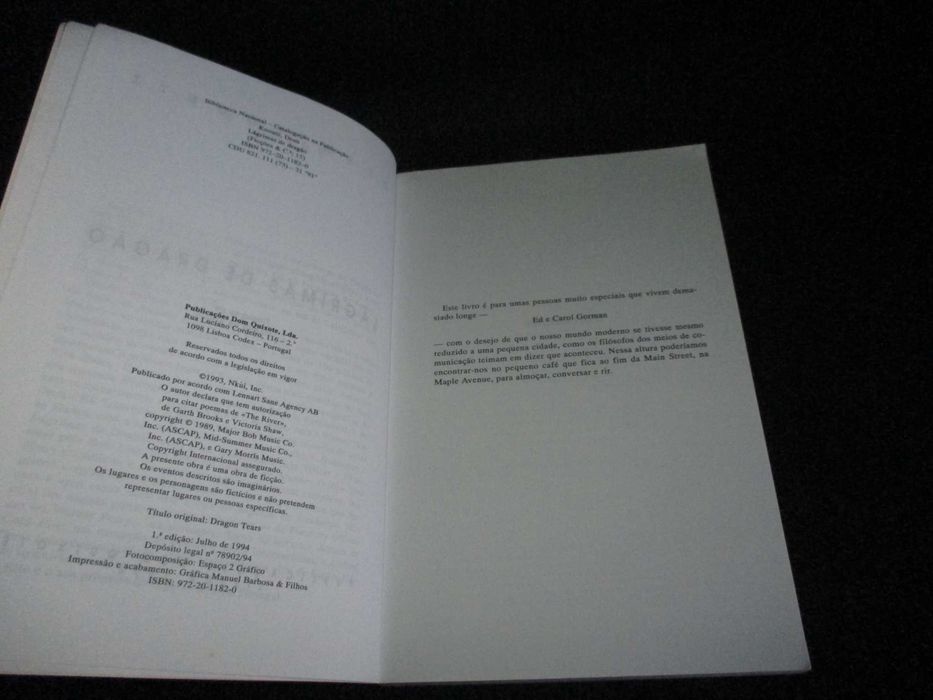 Livro Lágrimas de Dragão Dean Koontz