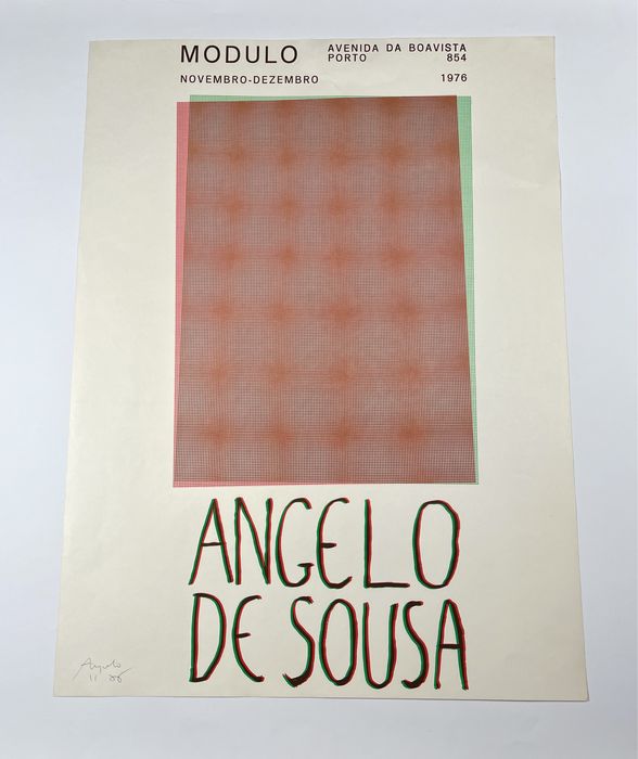 Ângelo de Sousa Galeria Módulo 1976 Cartaz da exposição