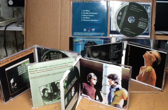 Audio CD диски различных направлений.