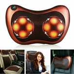 Массажная подушка для дома и машины MASSAGE PILLOW QY-8028, 8 роликів