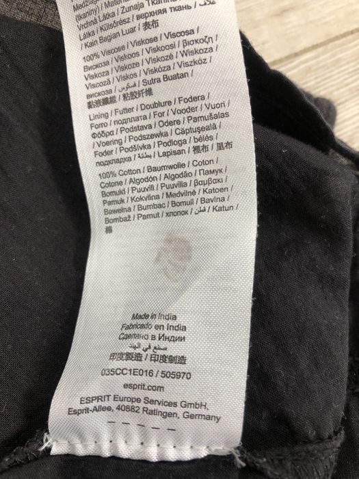 Esprit sukienka 34/36 bawelniana czarna
