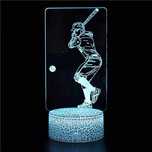 Lampa akrylowa LED 3D baseball