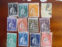 Selos Portugal 1912/1930-Lote selos Ceres