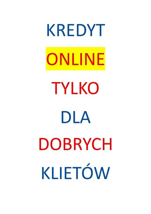 Konsolidacja kredytów i pożyczek ON-LINE 10 lat oprocentowanie od 8,64
