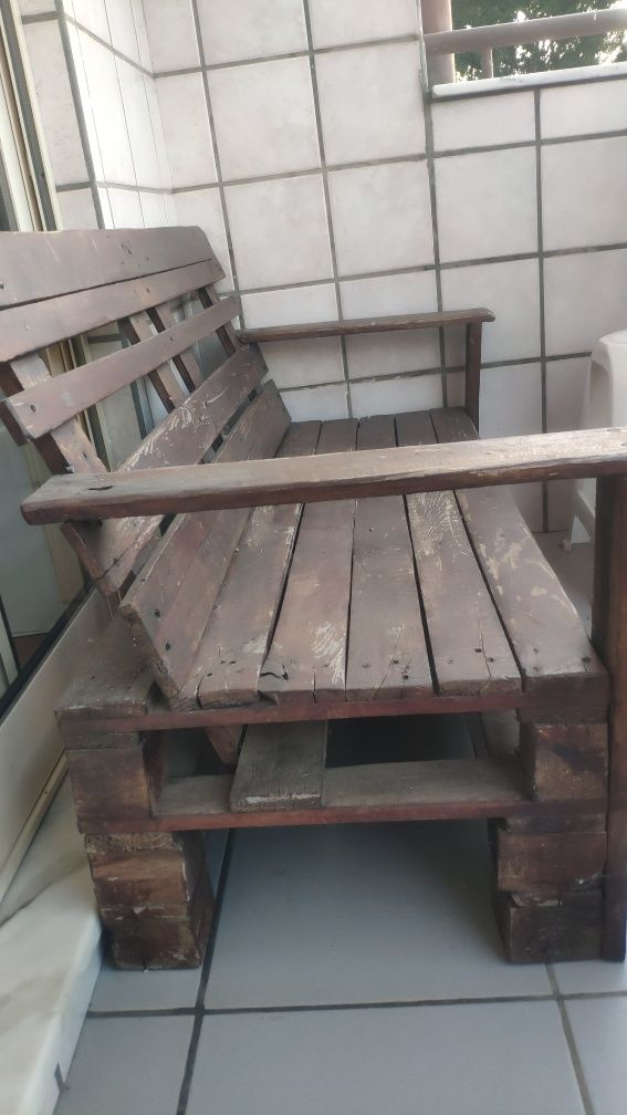 Banco em paletes