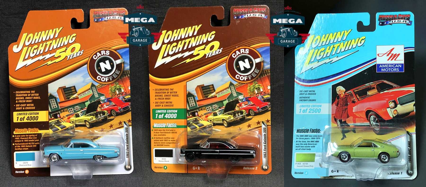 Машинки модели - Johnny Lightning 1/64 Hot Wheels - Mega Garage