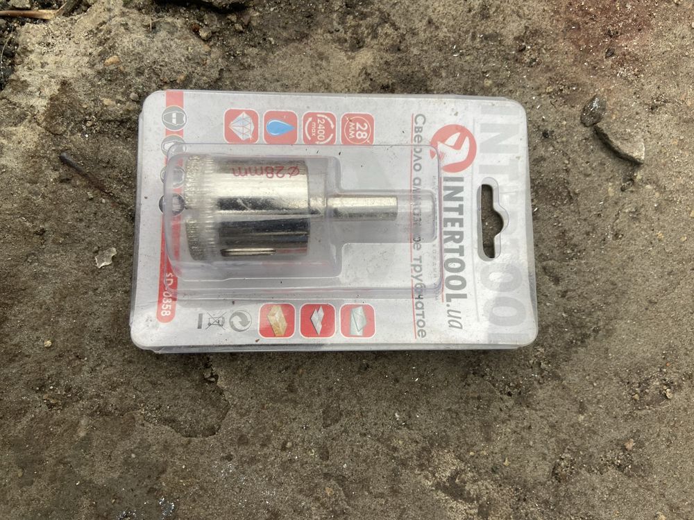 Сверло алмазное трубчатое новое intertool 28mm