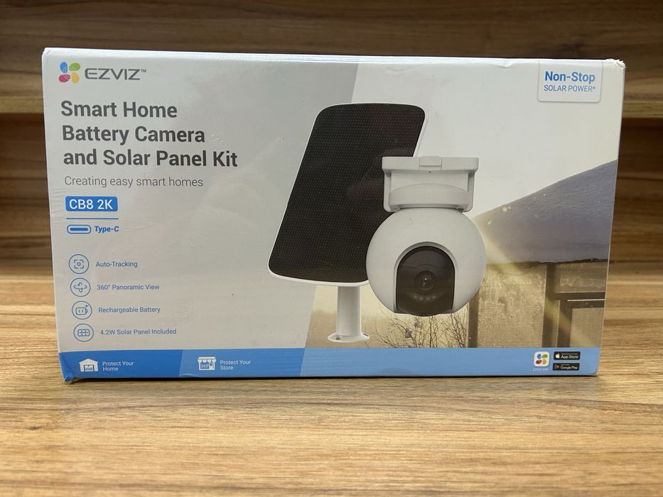 Комплект IP-камера Ezviz HB8 з сонячною панеллю F 4.2 Вт Wi-Fi