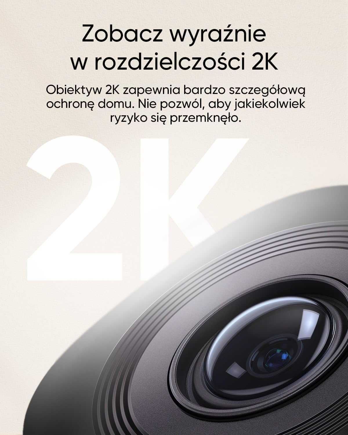 Kamera obrotowa Wi-Fi Eufy C220 2K AI, 360°, do domu i dziecka