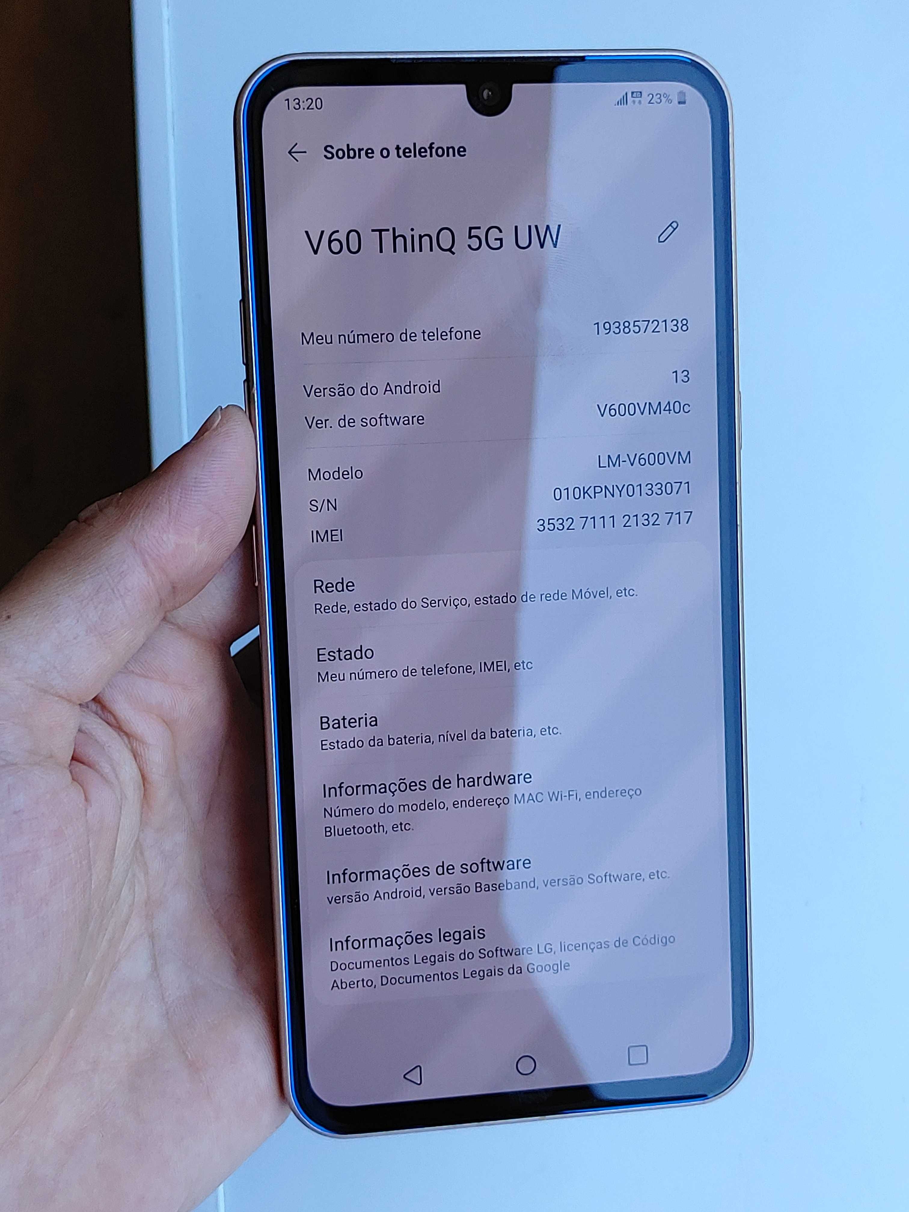 LG V60 ThinQ 8/128GB desbloqueado