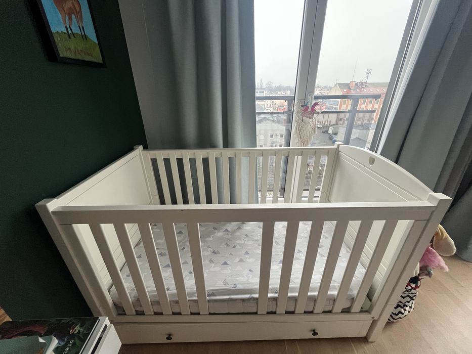 Łóżeczko dziecięce z materacem - tylko odbior osobisty