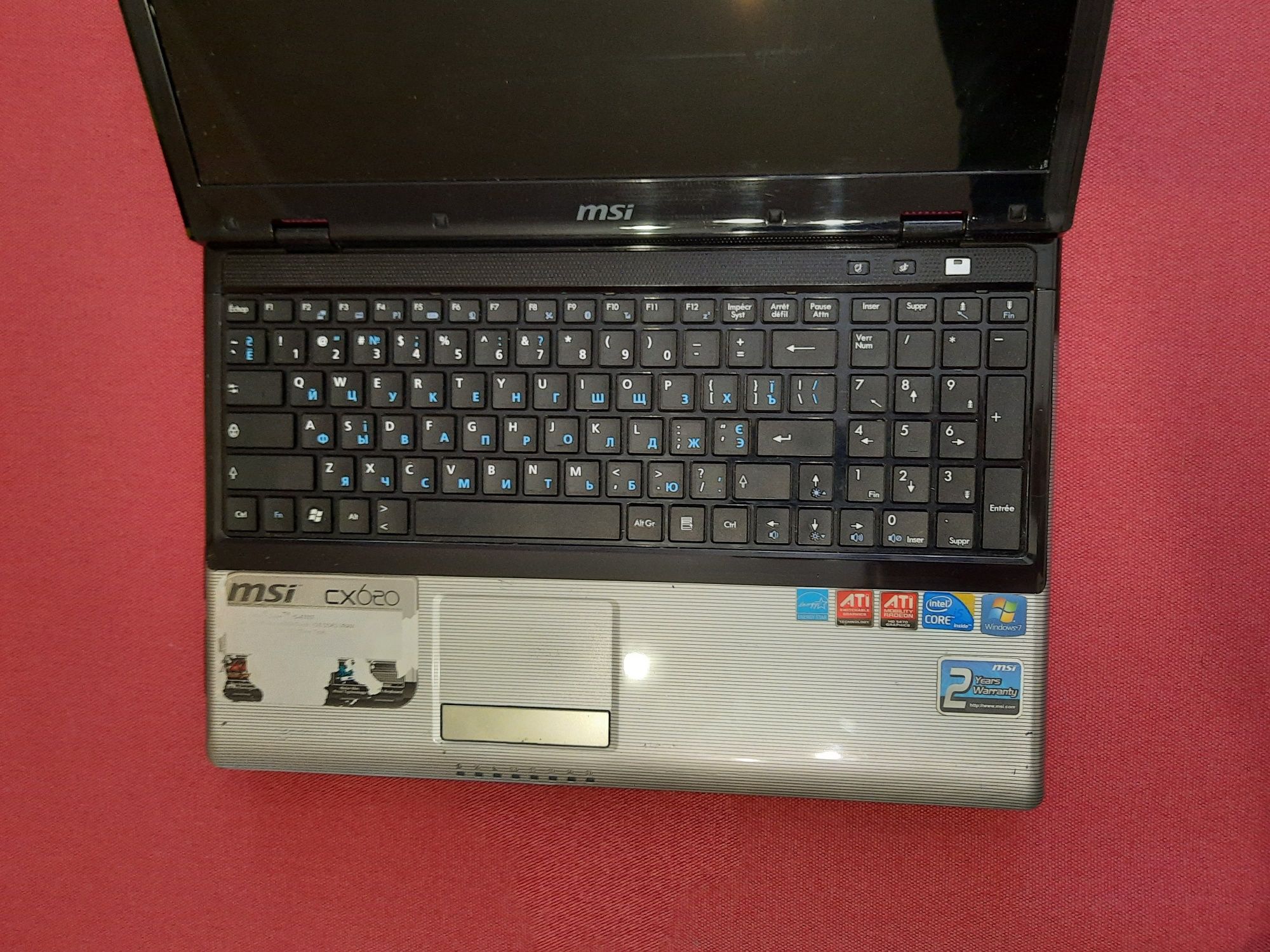 Ноутбук MSI  CX 620/ і5 М430/ 4 Гб./ Новий SSD 128 ГБ.