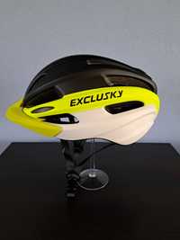 Kaski Kask rowerowy Exclusky r. 56-61cm