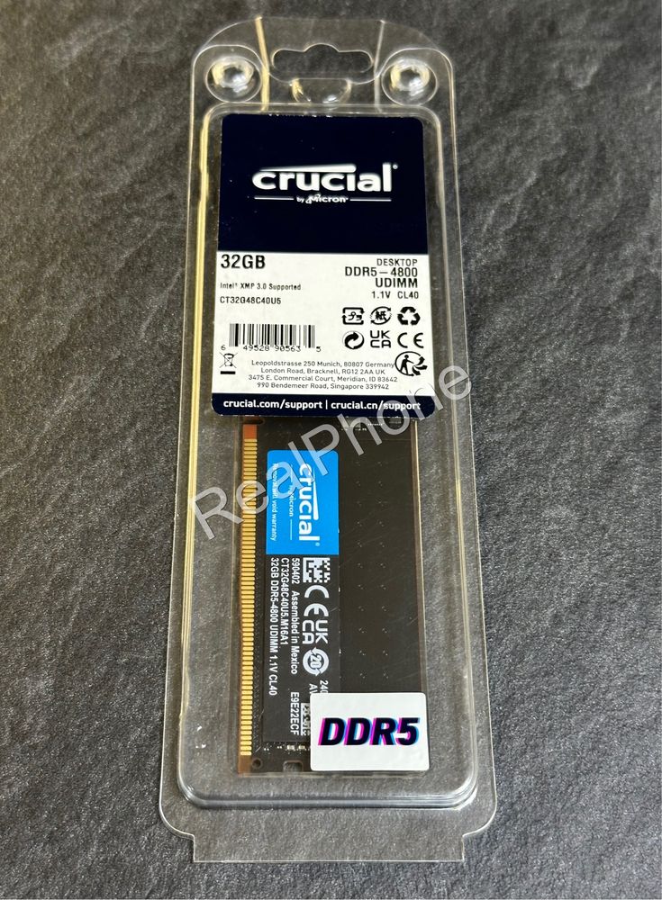 Оперативна памʼять Crucial 32GB DDR5 4800 MHz