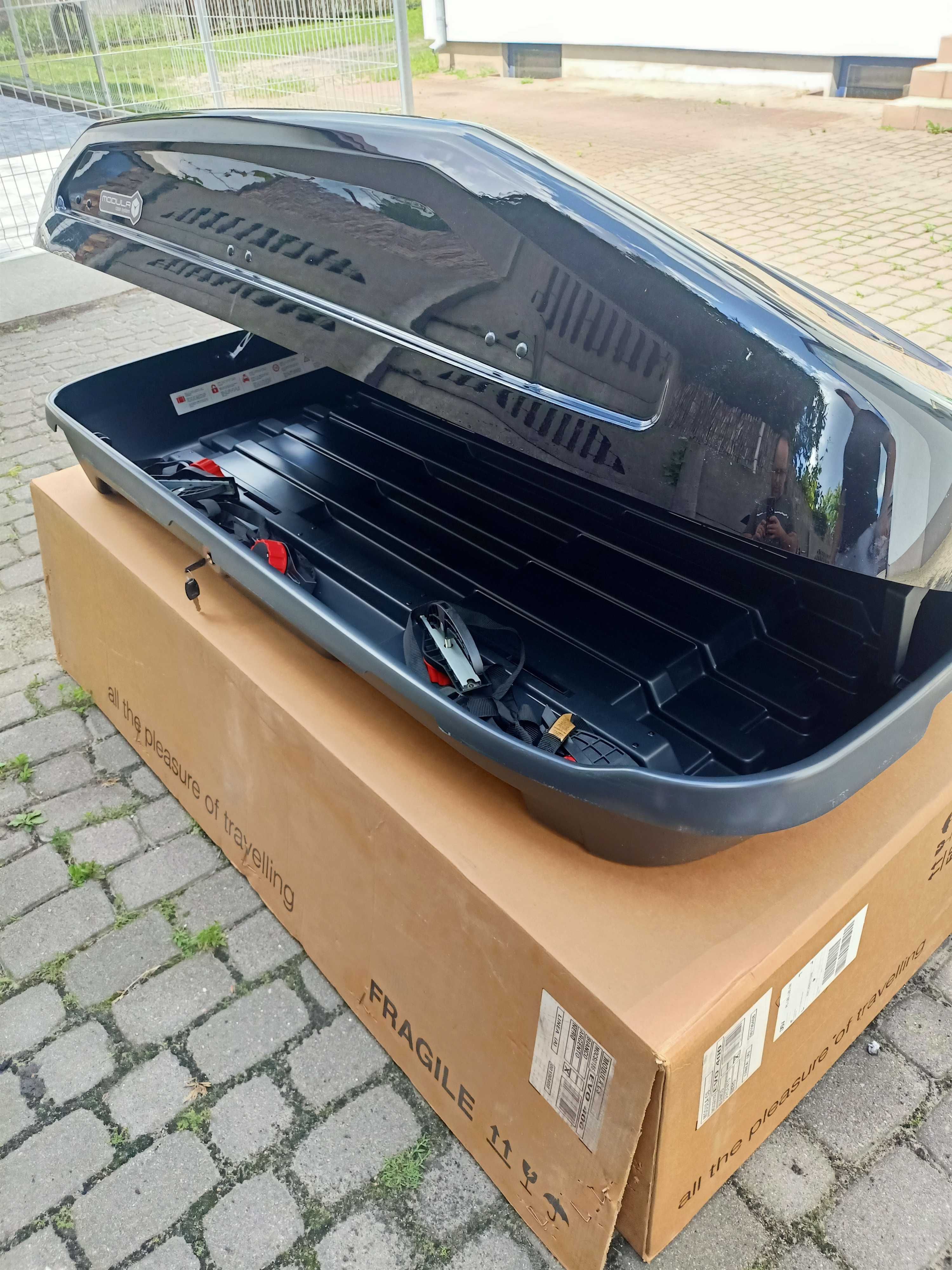Box dachowy Modula Evo 400, praktycznie nowy, raz użyty