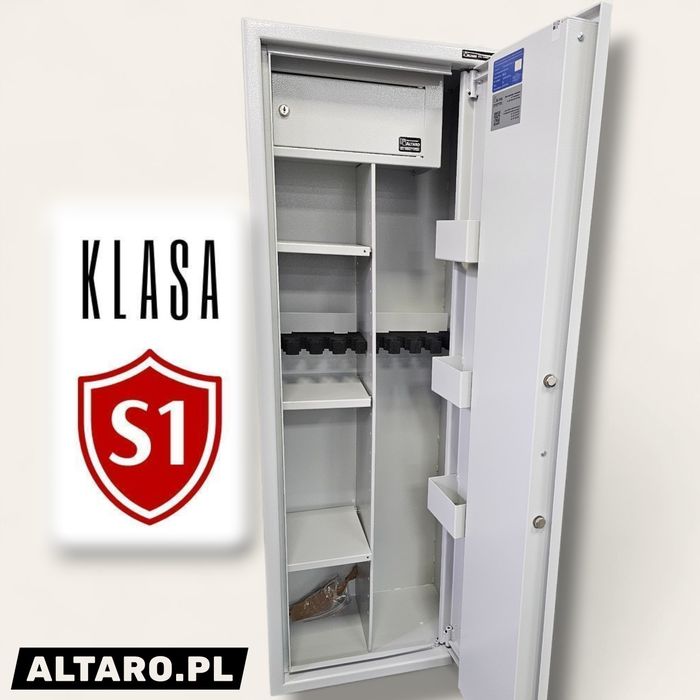 Szafa S1 na BROŃ długą i krótką • 8szt (4+4) • Sejf na amunicję ALTARO