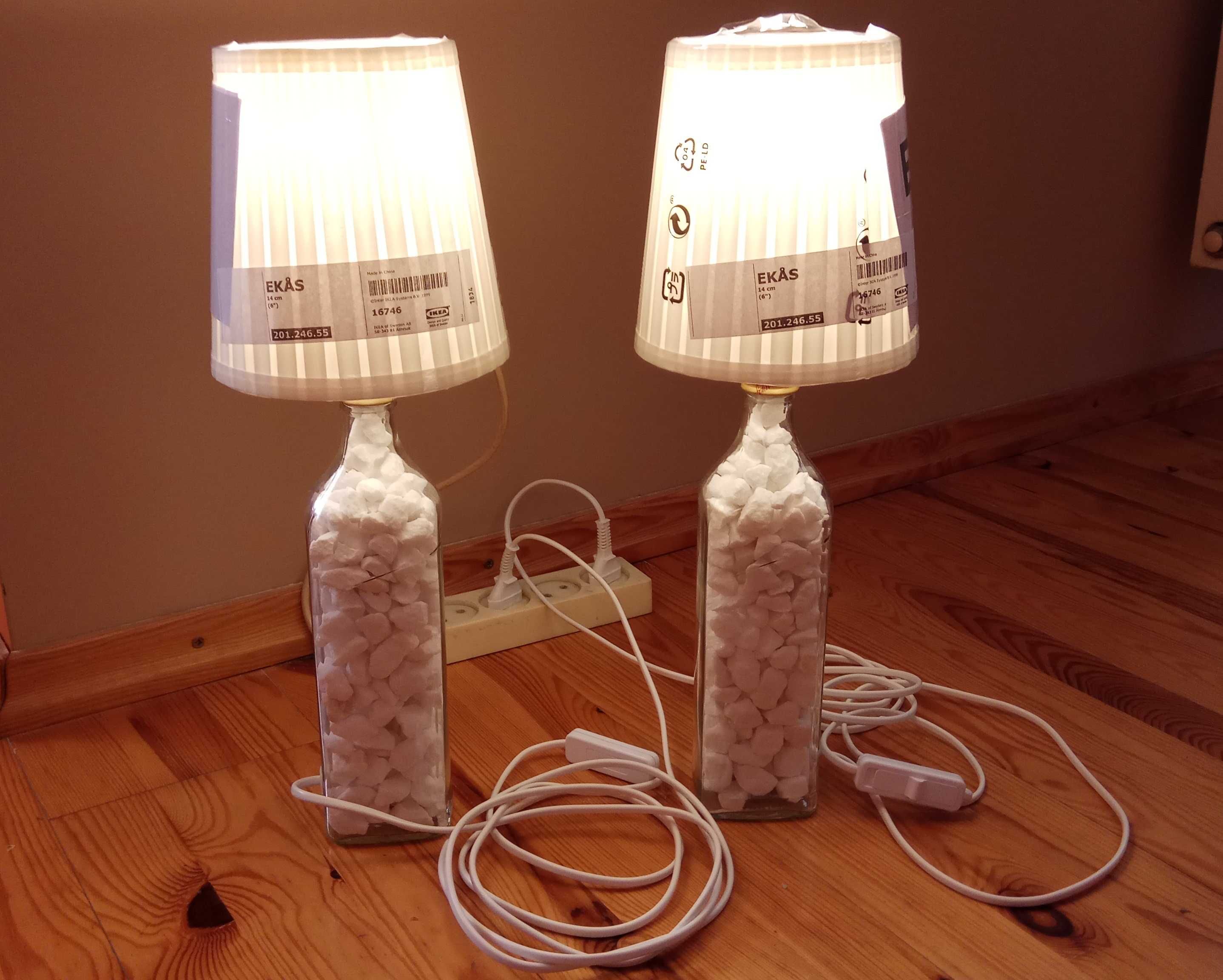 Lampka nocna. Lampka z butelki.