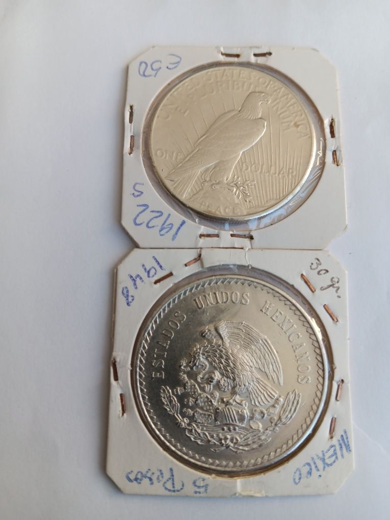 2 lindas moedas prata 900.