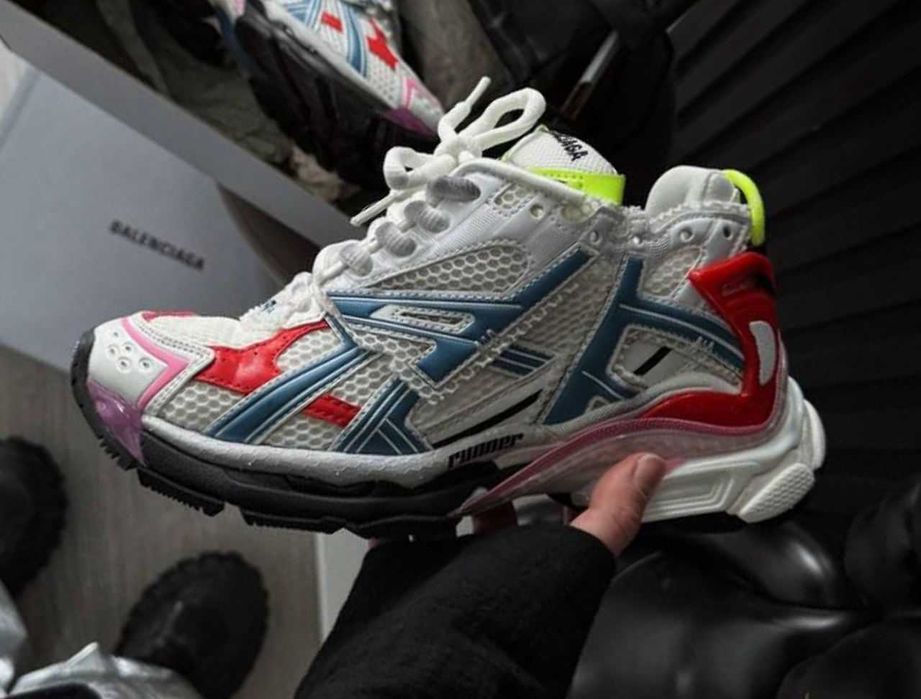Кожаные кроссовки Balenciaga Runner Trainer кросівки баленсиага раннер