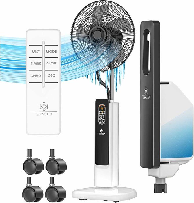 Wentylator Podłogowy KESSER Chłodzenie Wodą, Pilot