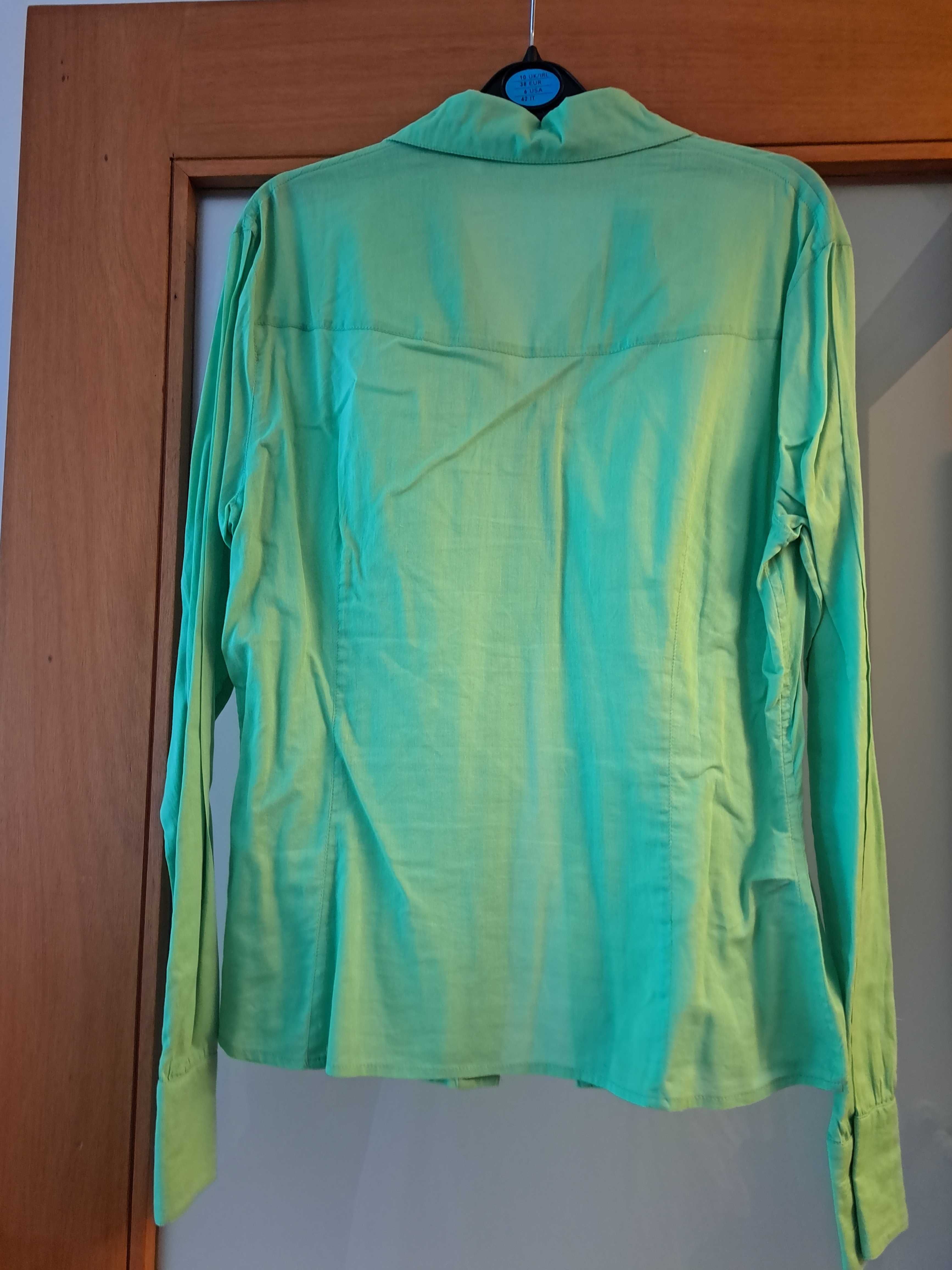 Blusa / camisa L verde da Mango