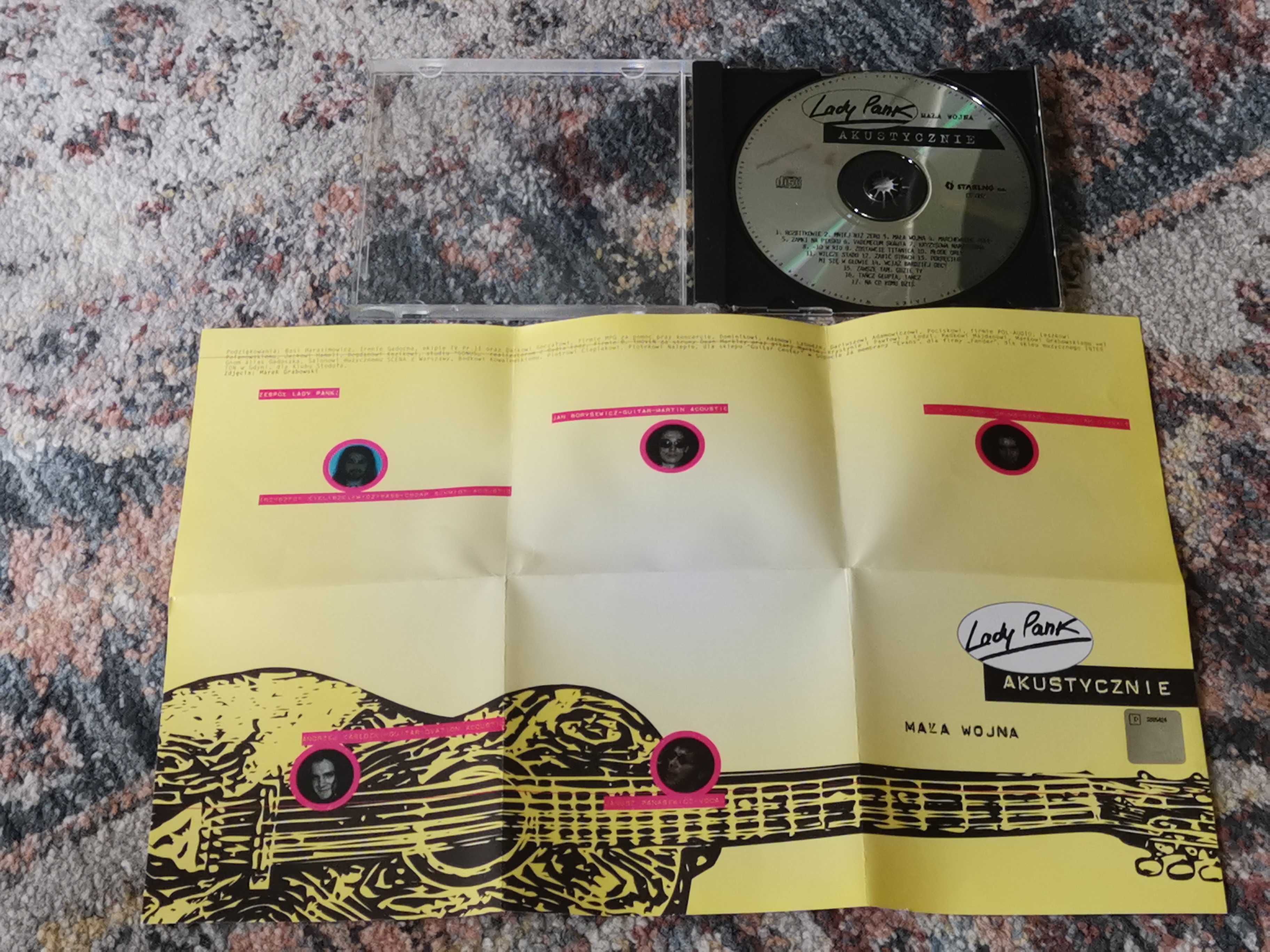 CD LADY PANK MAŁA WOJNA akustycznie wydanie 1995 Starling S.A. CD 002