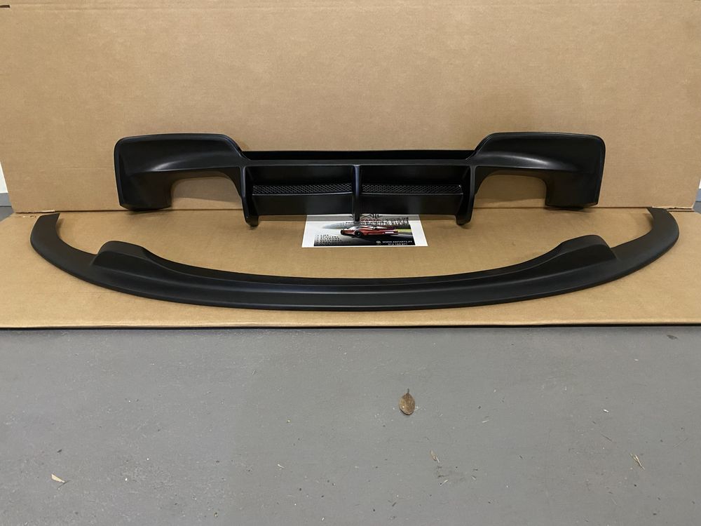 Lip spoiler frontal + difusor de escape BMW SÉRIE 1 E81 E82 E87 E88 1M