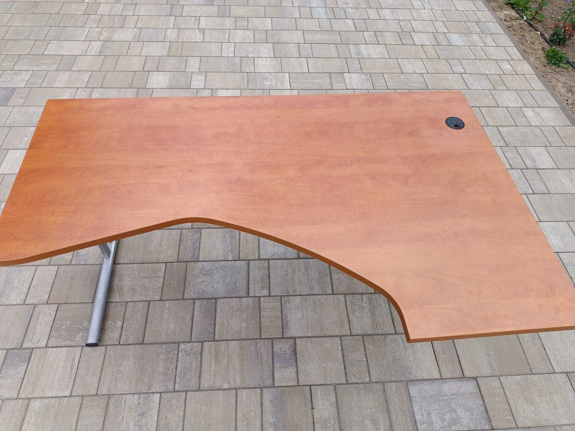 Biurko pracownicze gabinetowe narożne 160 cm komplet 4 sztuki