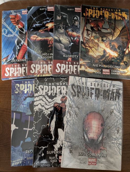 Superior Spider-Man tomy 1-7 (Nowe, folia)
