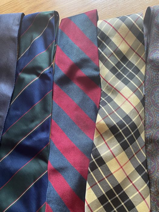 Lote 7 gravatas seda/1 Guy Laroche+Tie pescoco cerimonia