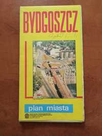 Plan miasta Bydgoszcz. Stara mapa z 1988 r.