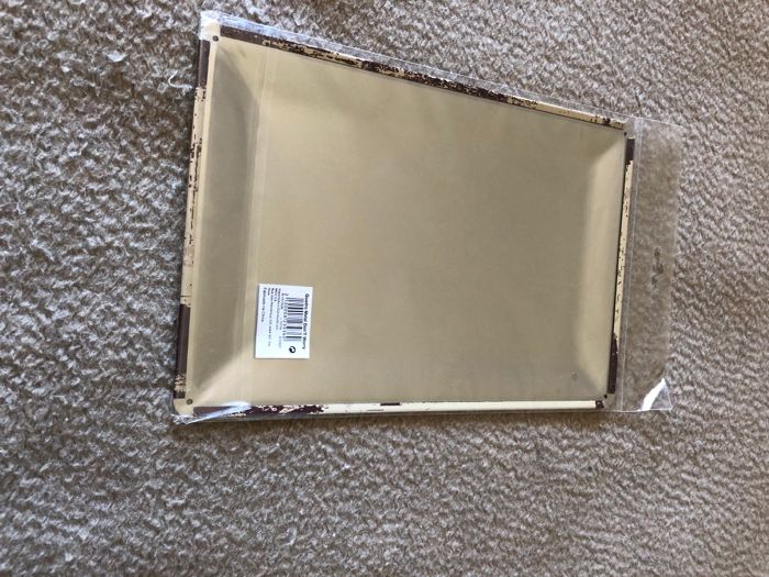 Placa decorativa metálica "Be Happy" 30x20cm