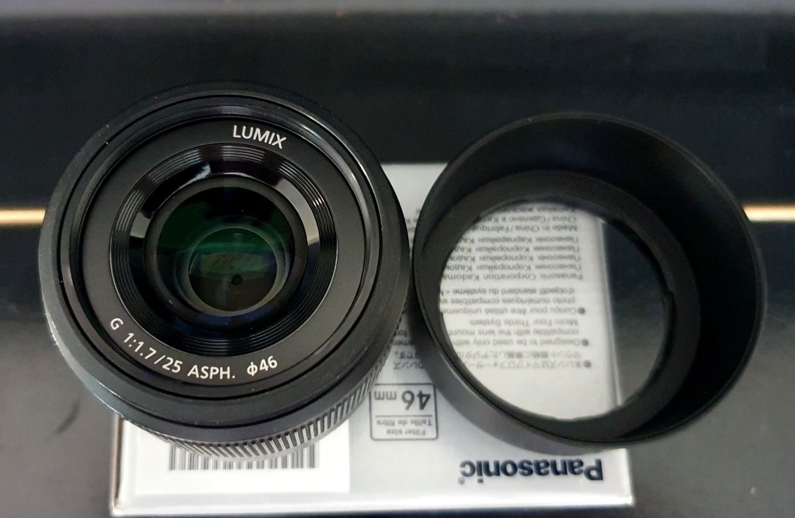 Panasonic 25mm f1.7 stan bardzo dobry