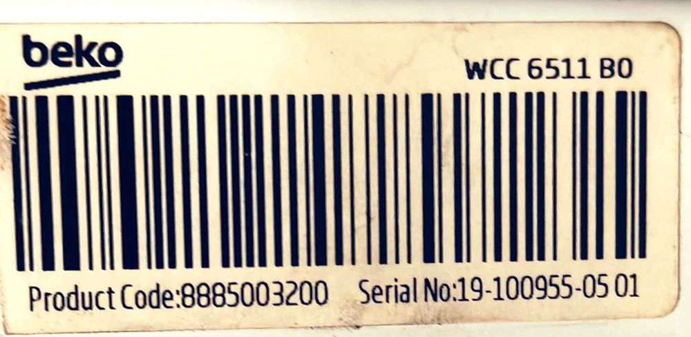Drzwi do pralki beko WCC6511B0
